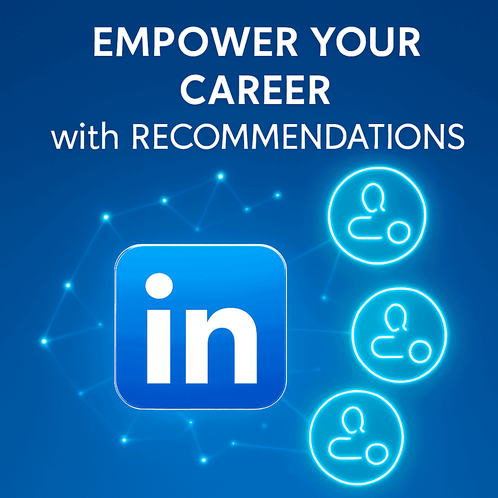 Illustration showing Empower your career with recommendations