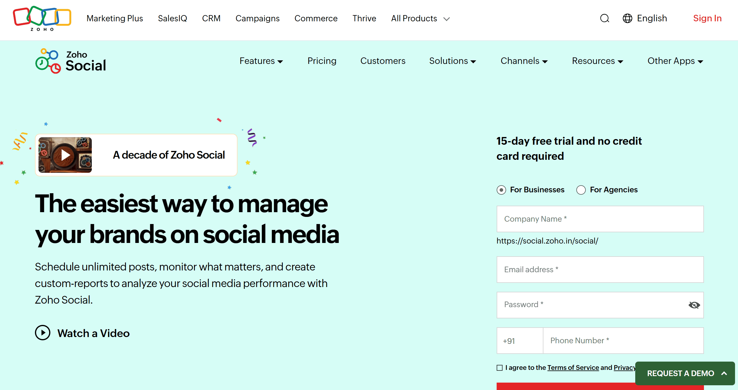 Zoho Social