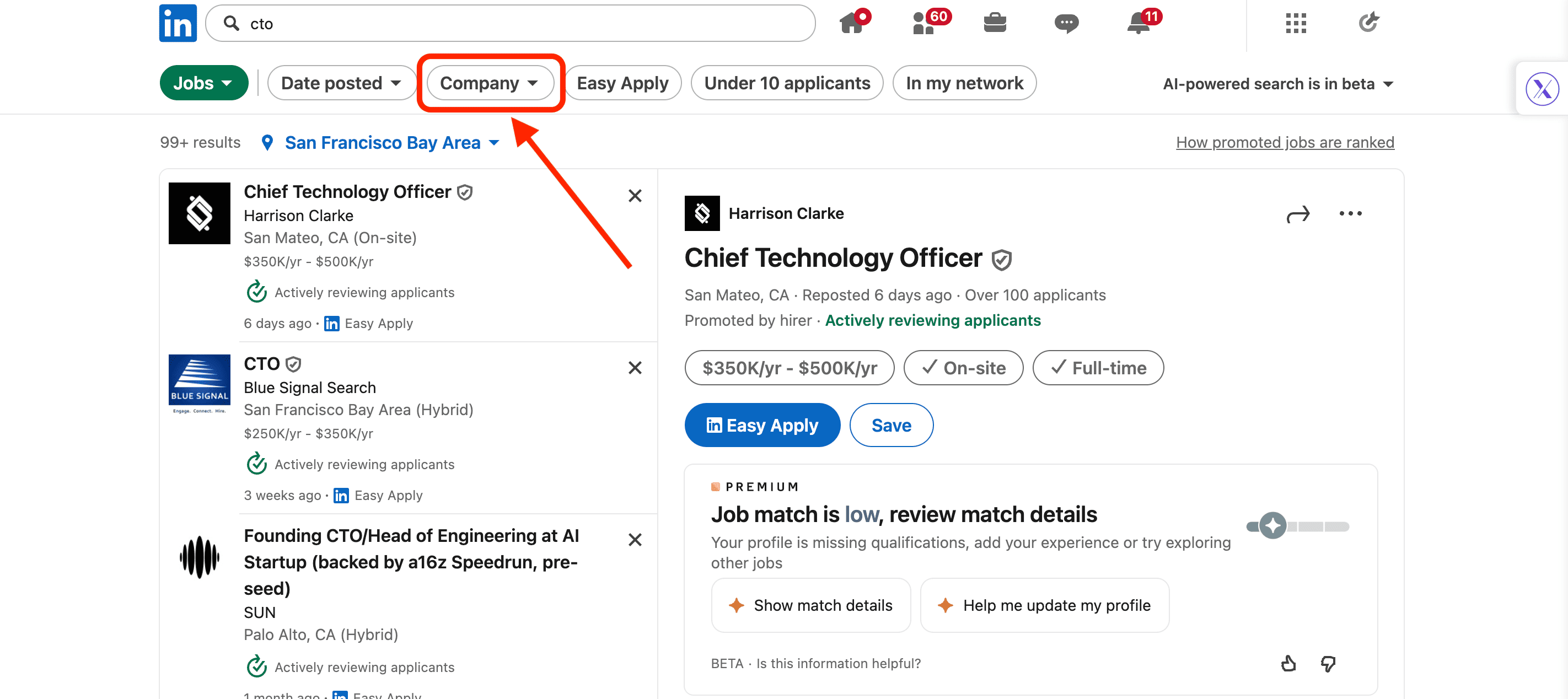 company filter